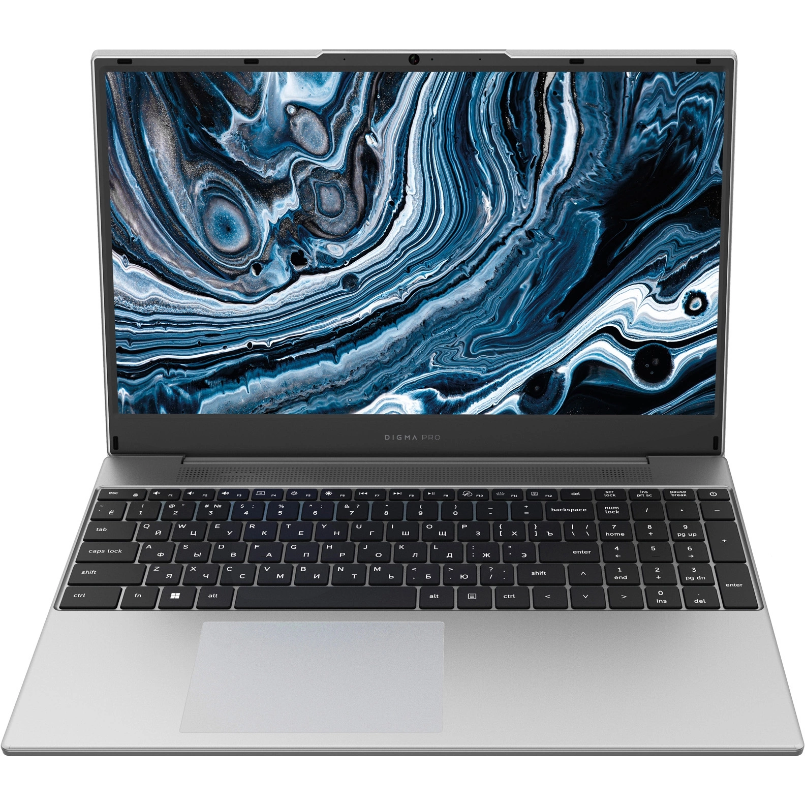 Ноутбук Digma Pro Breve (DN15R7-ADXW05) Ryzen 7 7730U 16Gb SSD512Gb AMD Radeon Graphics 15.6" IPS FHD (1920x1080) Win11Pro silver WiFi BT Cam 4500mAh