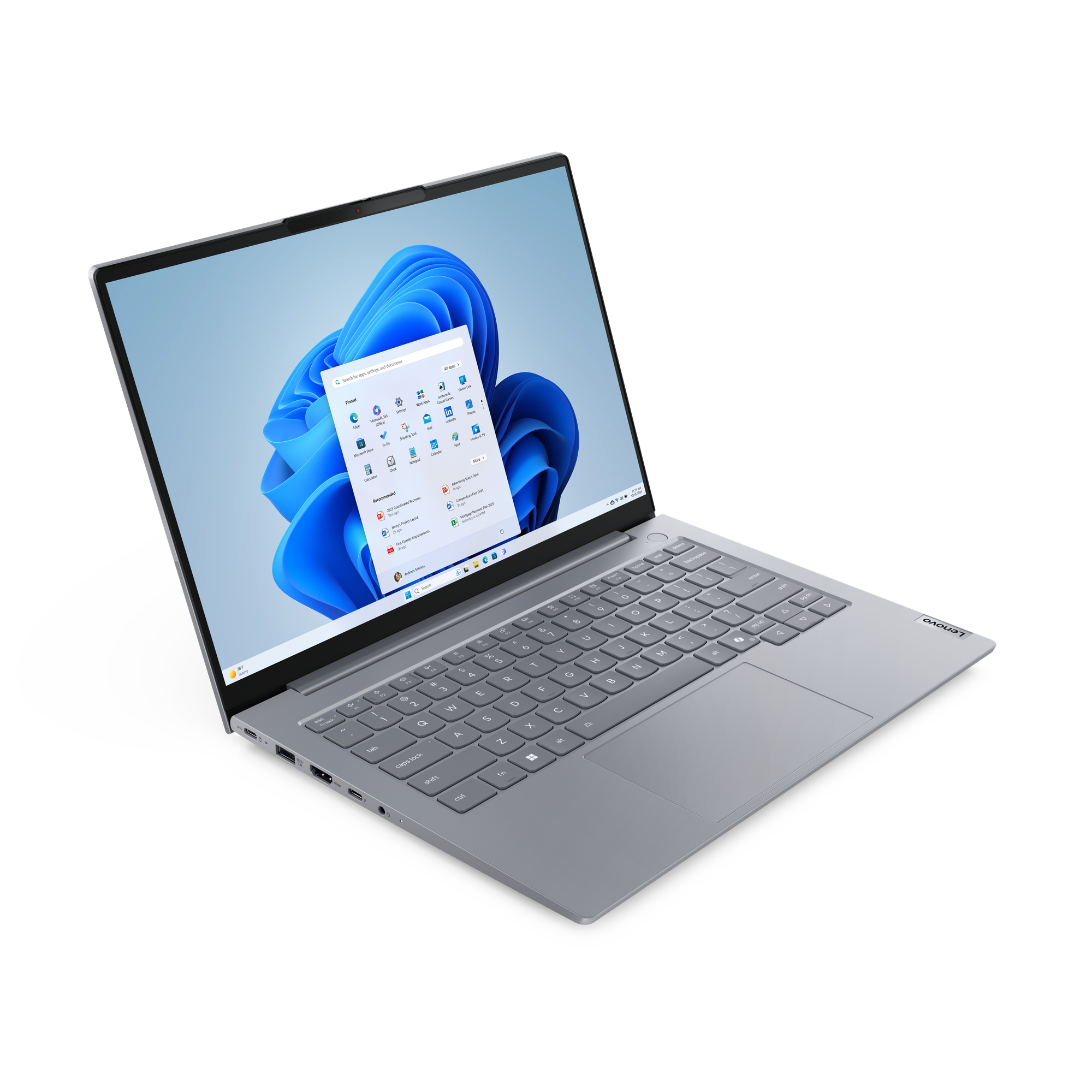Ноутбук LENOVO ThinkBook 14 G8 IRL (21SG002LGQ) 14" IPS WUXGA Core 7 240H/32Gb/512Gb SSD/VGA int/FP/noOS/grey
