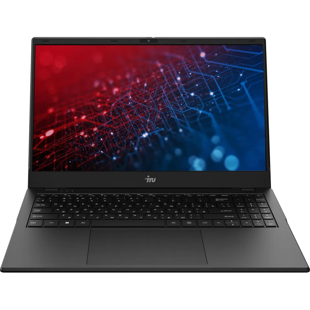 Ноутбук IRU Planio 15ING-2140829-FreeDOS Celeron N4500 8Gb SSD256Gb Intel UHD Graphics 15.6" IPS FHD (1920x1080) black WiFi BT Cam 6000mAh