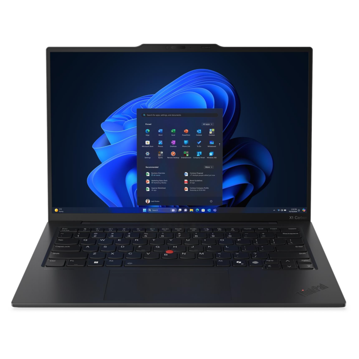 Ноутбук ThinkPad X1 Carbon Gen 13 Aura Edition (21NS00XNGQ) 14" 2.8K (2880x1800) OLED 500N, Ultra 7 258V, 32GB Soldered LPDDR5x-8533, 1TB SSD M.2