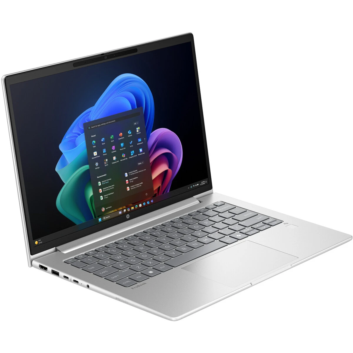 Ноутбук HP ProBook 4 G1q (B39XGAT) Snapdragon X X1-26-100 16Gb SSD512Gb Intel Iris Xe graphics 14" FHD (1920x1080) Wind 11 Pro silver WiFi BT Cam