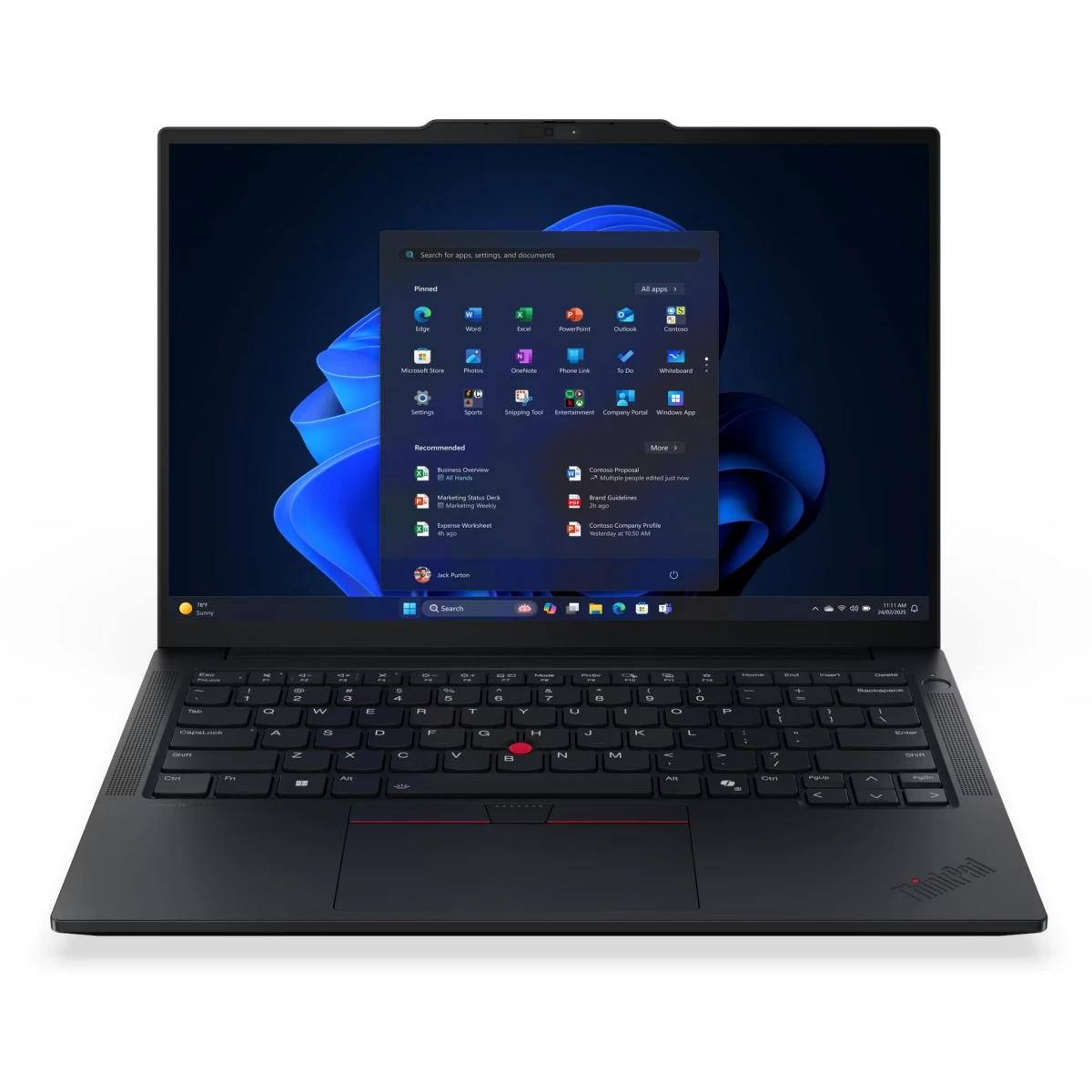 Ноутбук Lenovo ThinkPad E14 Gen 7 (21SX0066GQ) 14" WUXGA (1920x1200) IPS 300N, Ultra 7 255H, 16GB DDR5-5600, 512GB SSD M.2, Int Graphics, WiFi6E, BT,