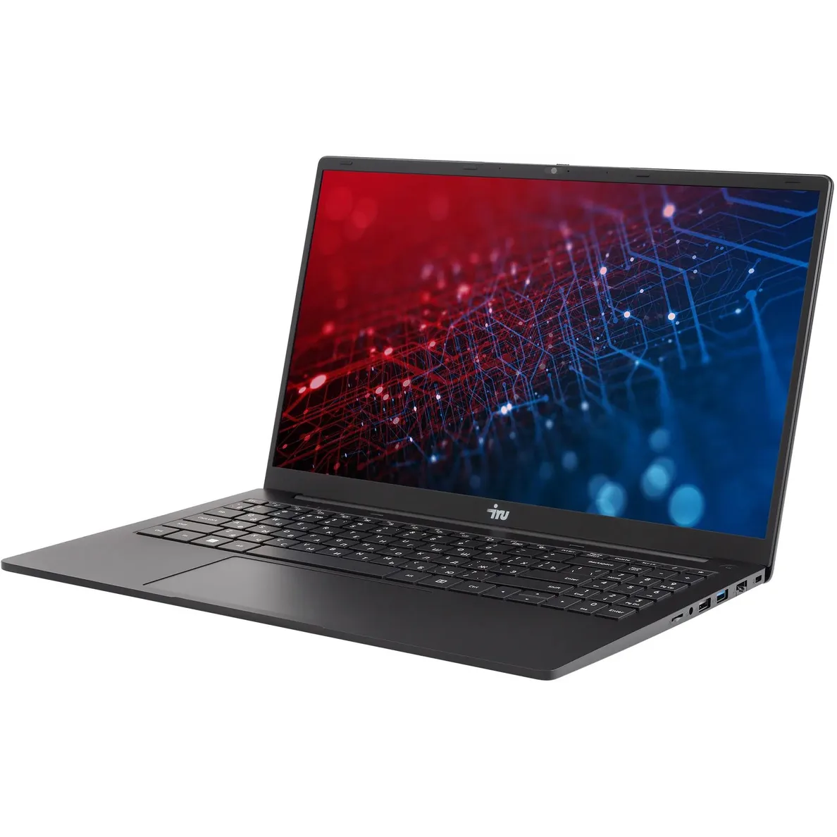 Ноутбук IRU Strato 15ALID4-2168046-Win11Pro Core i7 1280P 16Gb SSD512Gb Intel UHD Graphics 15.6" IPS FHD (1920x1080) black WiFi BT Cam 6000mAh