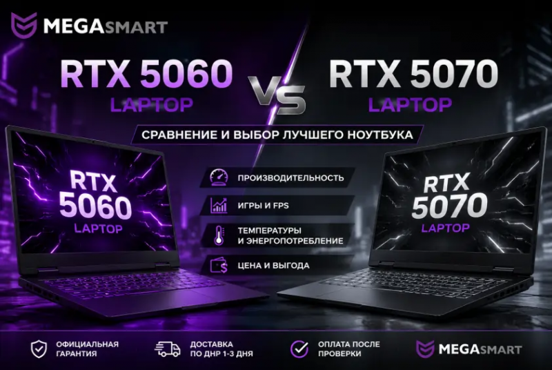 RTX 5060 Laptop или RTX 5070 Laptop: что лучше выбрать
