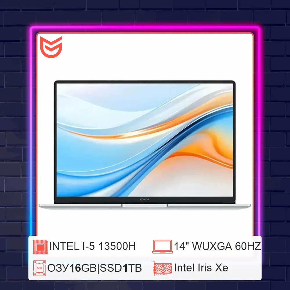 14" Ноутбук HONOR MagicBook X14 | Core i5-13500H | Ультрабук премиум-класса