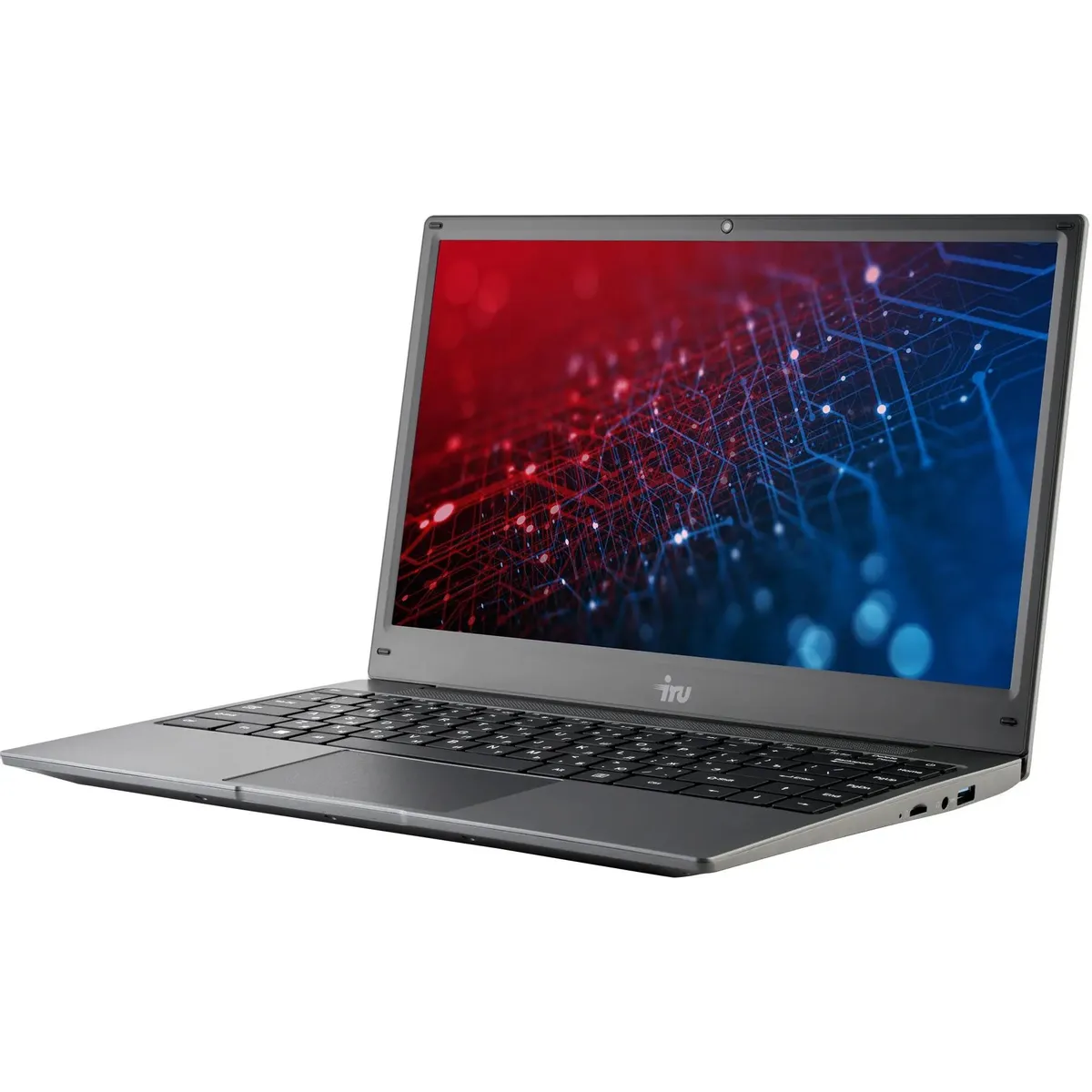 Ноутбук iRU Tactio 14ALH (2058884) 14", IPS, Intel Core i5 1235U 1.3ГГц, 10 ядер, 16ГБ 512ГБ SSD, Intel Iris Xe graphics, Free DOS, серый