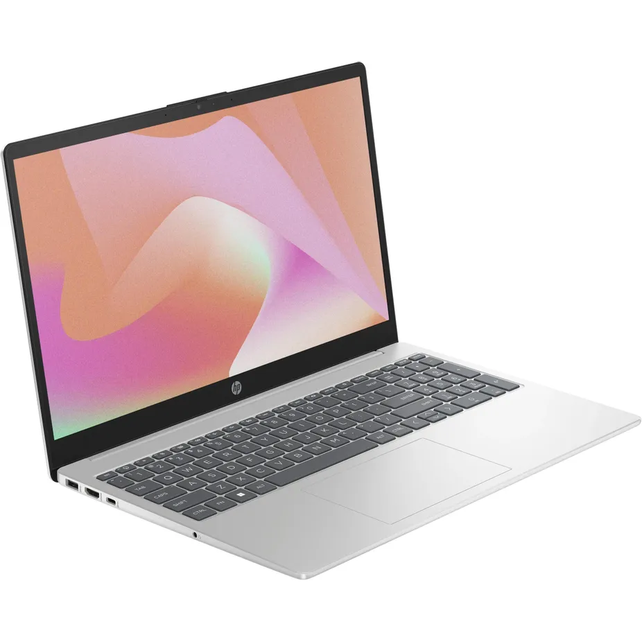 Ноутбук HP 15-fd0127dx (B4HN8UA-Win11H) Core 7 150U 16Gb SSD512Gb Intel UHD Graphics 15.6" IPS Touch FHD (1920x1080) English silver WiFi BT Cam
