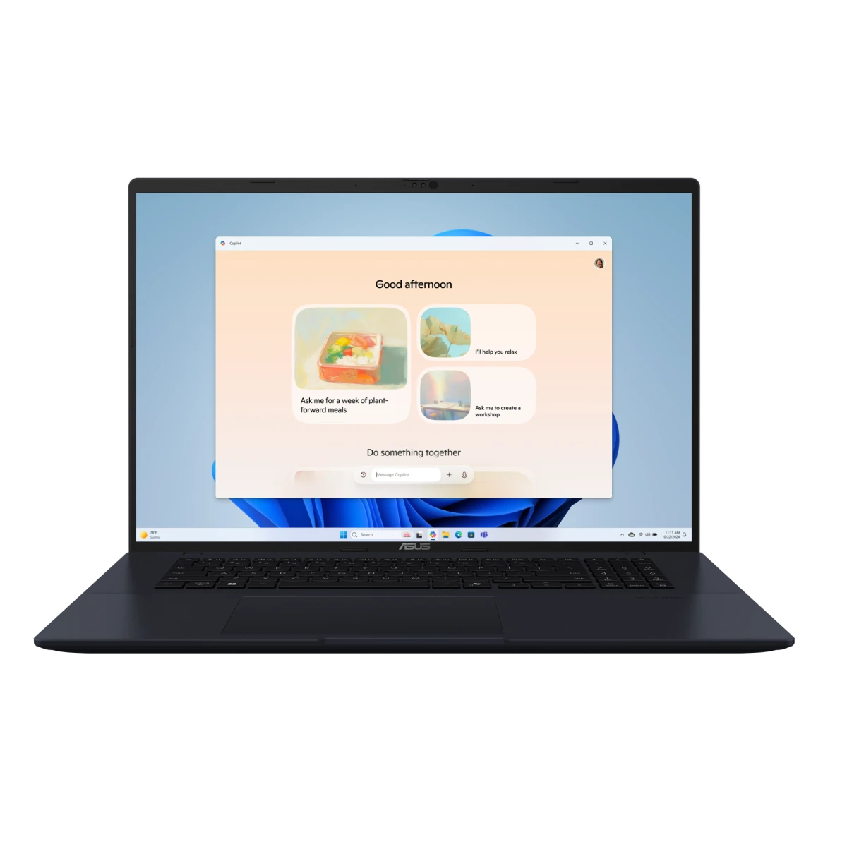 Ноутбук Asus Vivobook 18 M1807HA-S8160 (90NB15P1-M00BL0) Ryzen 7 260 16Gb SSD512Gb AMD Radeon 780M 18" IPS WUXGA (1920x1200) без ОС blue WiFi BT Cam