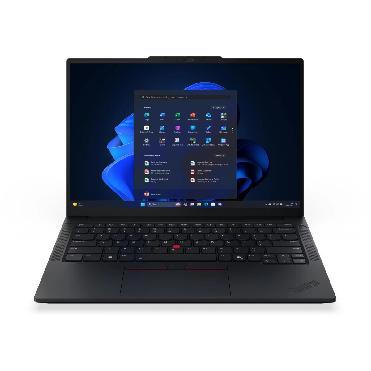 Ноутбук Lenovo ThinkPad E14 G7 (21SX001TGQ) 14" WUXGA IPS, Intel Core Ultra 7 255H, 16Gb, 512Gb SSD, FHD Cam+IR, 3 Cell 48Whr, no OS