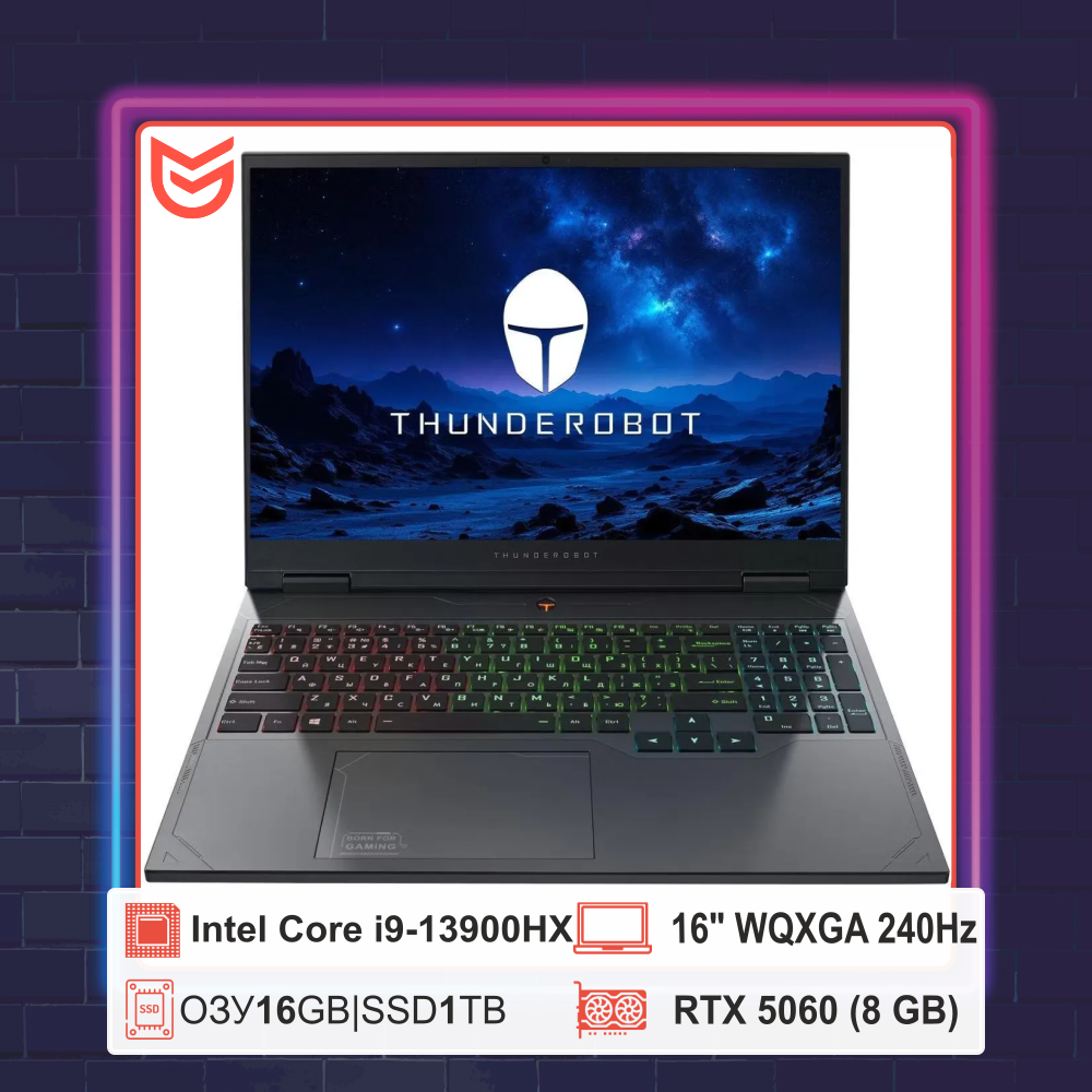 16" New Thunderobot R16 Pro RTX 5060 i9-13900HX 2,5k