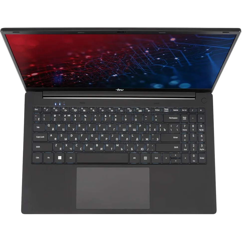 Ноутбук IRU Strato 15ALID4-2168038 Core i5 13500H 16Gb SSD512Gb Intel UHD Graphics 15.6" IPS FHD (1920x1080) без ОС black WiFi BT Cam 6000mAh