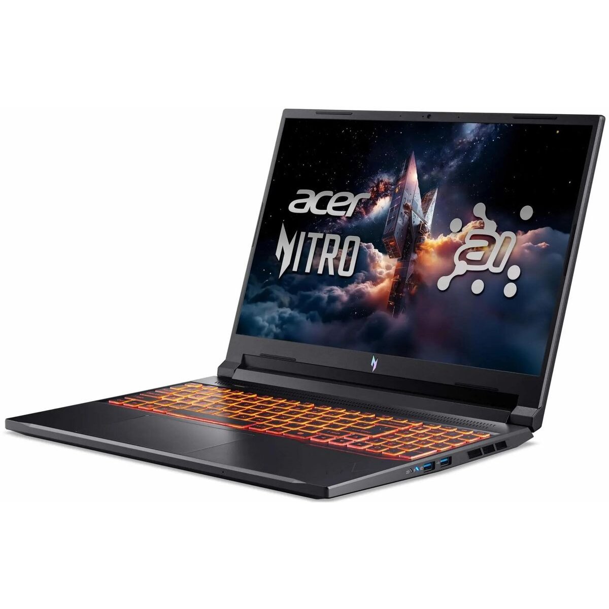Ноутбук Acer Aspire Nitro V16 ANV16-42-R73R (NH.U1FER.001) 16"(1920x1200 IPS (180Hz) )/AMD Ryzen 7 260(3.8Ghz)/16384Mb/512PCISSDGb/noDVD/Ext:NVIDIA
