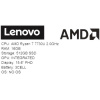 15.6" Ноутбук Lenovo IdeaPad Slim 3 15ABR8 серый