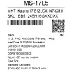 17.3" Ноутбук MSI GF76 Katana B12UCX-1473XRU черный